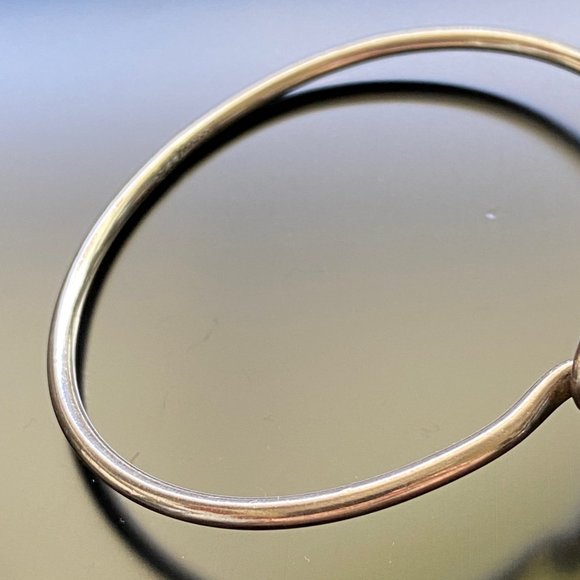 Vintage Mexico 925 Silver Flower Bracelet w/Black Crystal - Picture 5 of 10